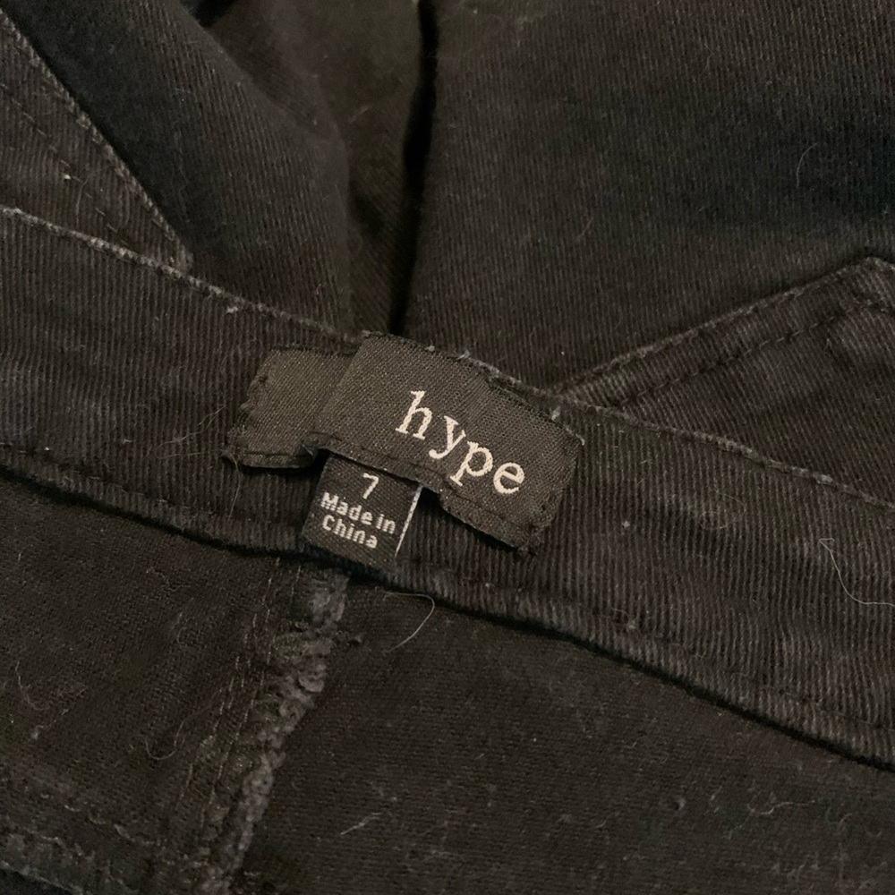 Black faded skinny jeans